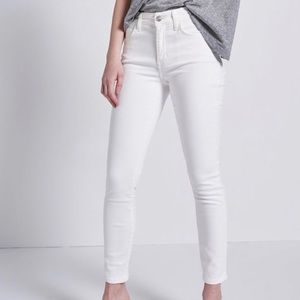 Current Elliot The Stiletto white jeans
